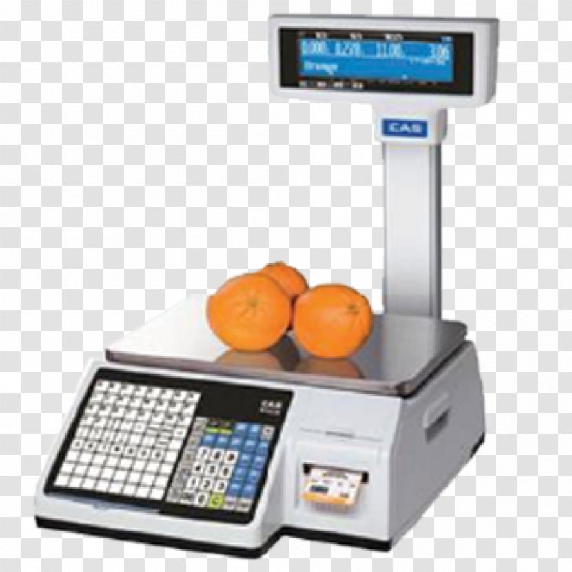 Measuring Scales Label Printer CAS Corporation Barcode Point Of Sale - Weighing Transparent PNG
