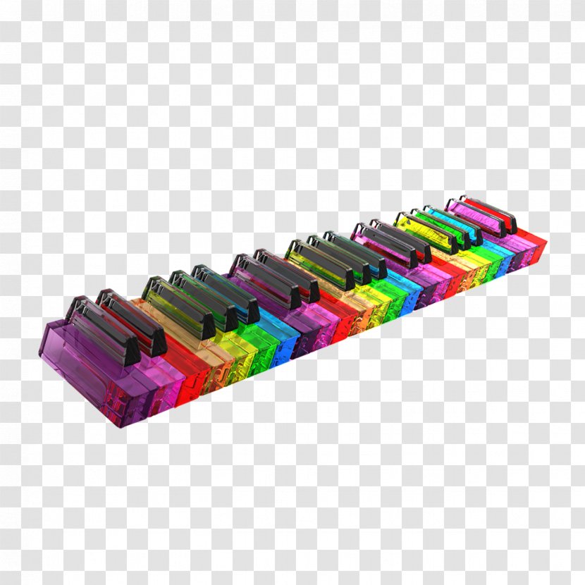 Musical Instrument Piano Key Clarinet - Frame - Color Keys Transparent PNG