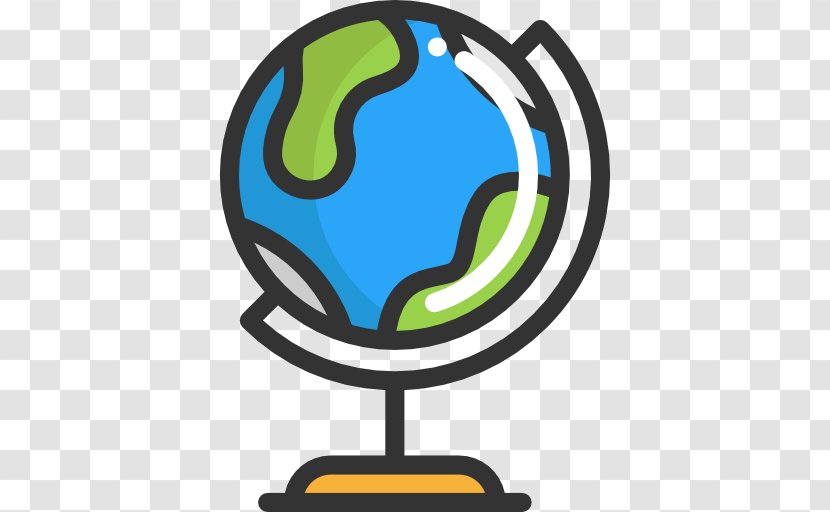 Earth Globe Icon - Blue Transparent PNG