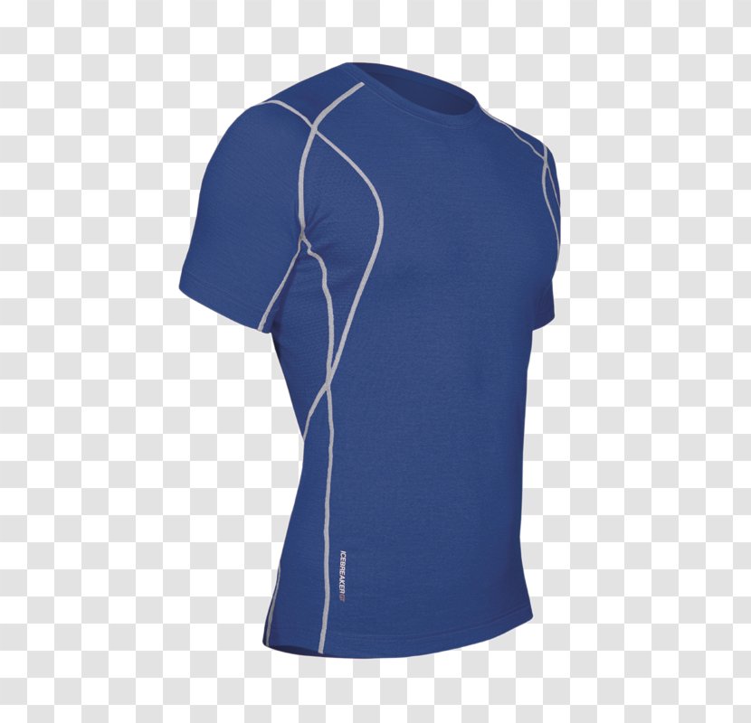 T-shirt Sleeve Tennis Polo Shoulder - Blue Transparent PNG