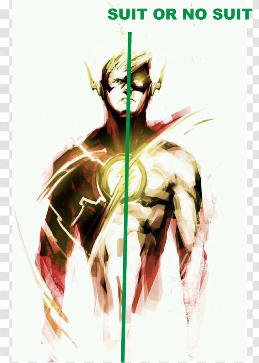 The Flash Wally West Art Comic Book - Dc Comics Transparent PNG