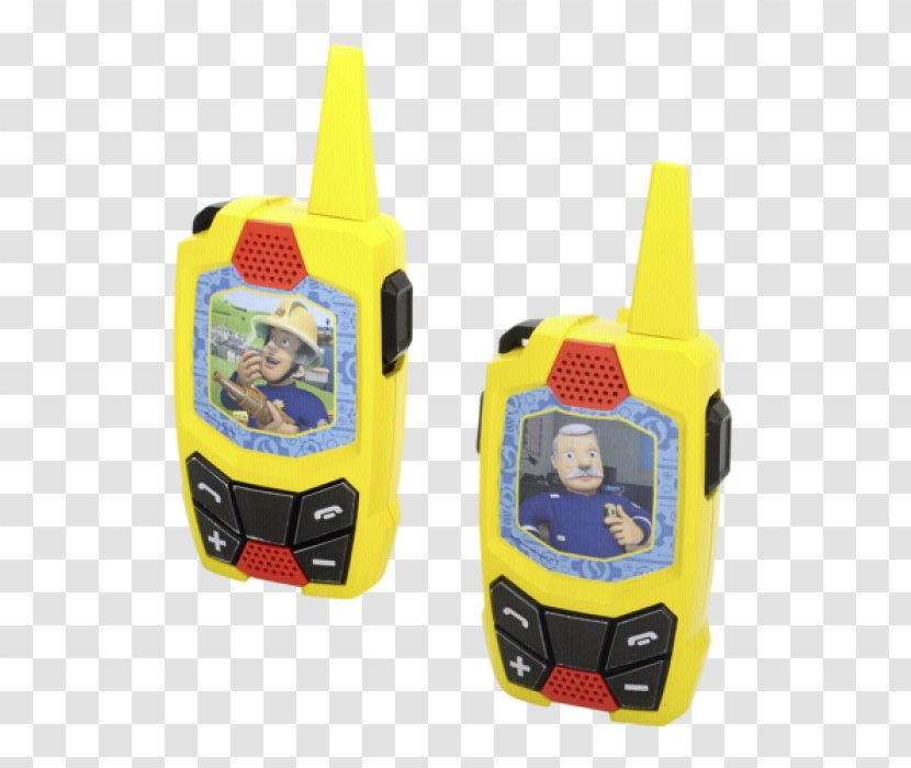 Walkie-talkie Two-way Radio Firefighter Simba Dickie Group Toy - Plastic - Fireman Sam Transparent PNG