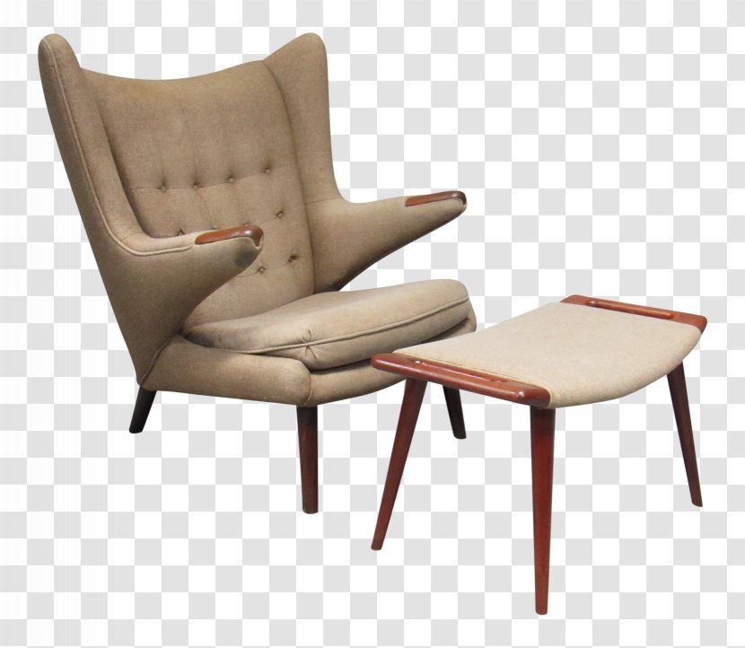 Chair Mid-century Modern Furniture Foot Rests - Hans Wegner Transparent PNG