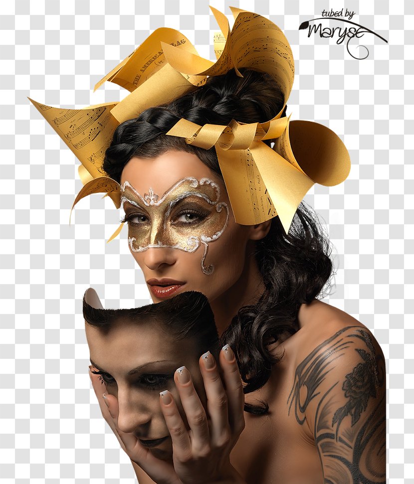 The Mask Harlequin Portrait Carnival - Psp Transparent PNG