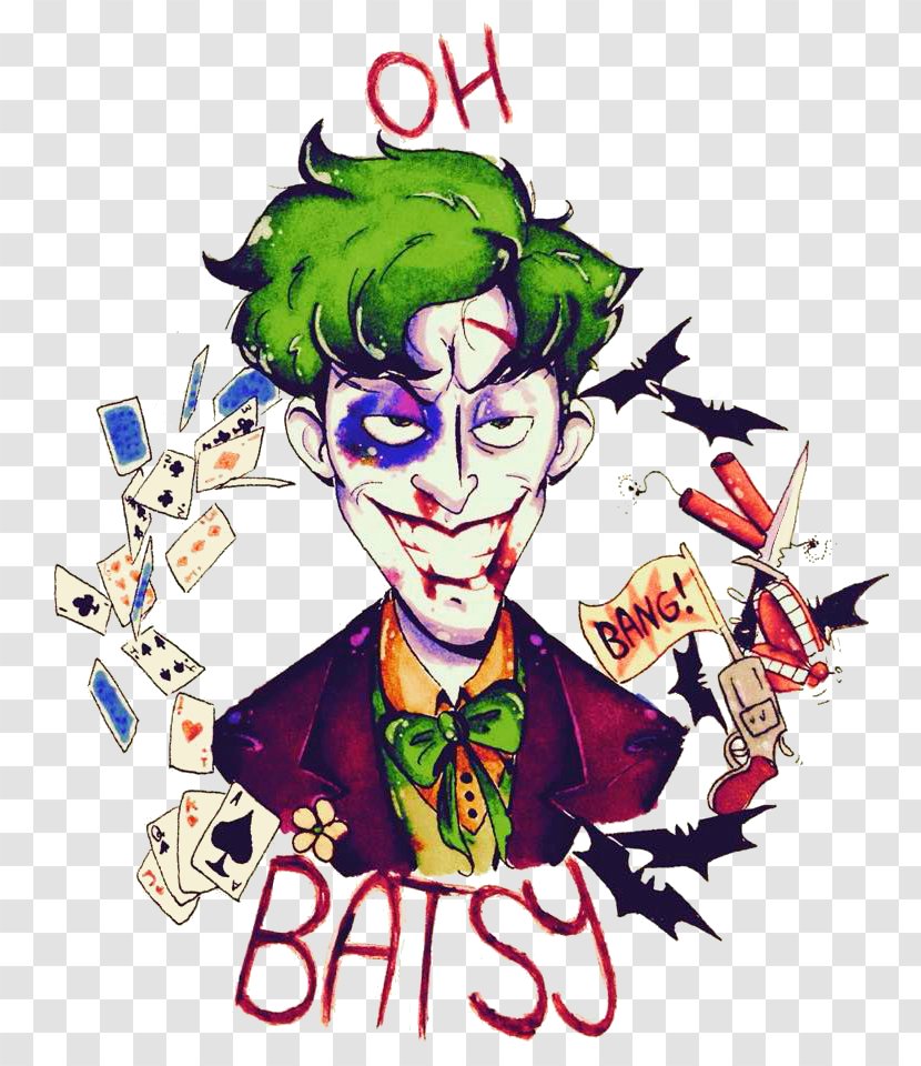 Joker Harley Quinn Batman Poison Ivy Art - Supervillain Transparent PNG