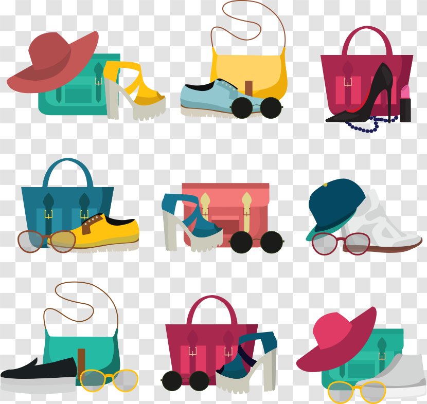 Fashion Accessory Photography Icon - Vector Handbags And Shoes Transparent PNG