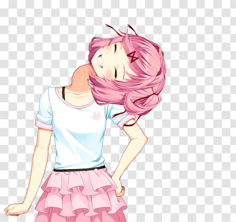 Doki Literature Club! Team Salvato Sprite Image Game - Flower - Neck Snap Transparent PNG