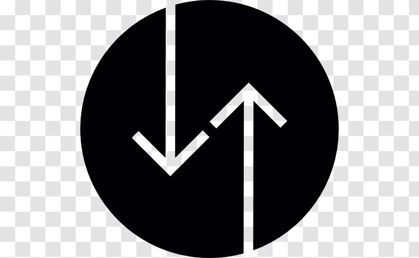 Arrow Symbol Clip Art - Black And White Transparent PNG