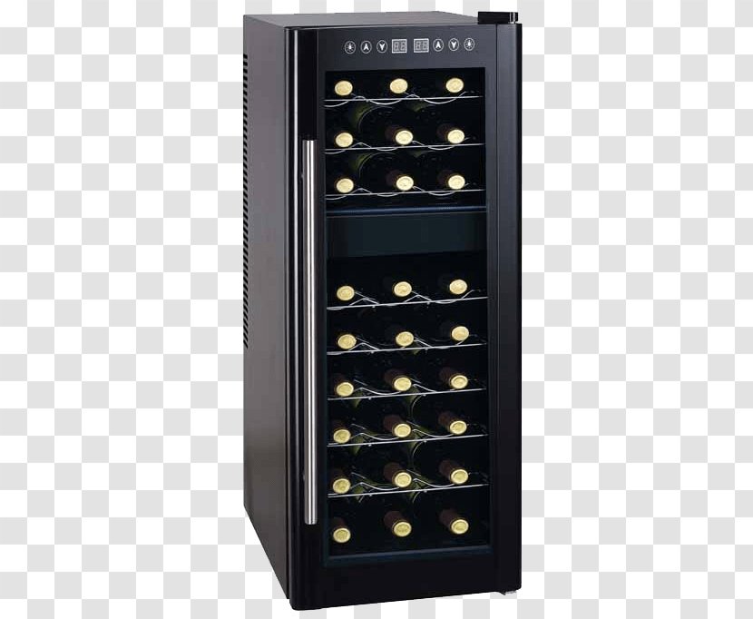 Wine Cooler Bottle Refrigerator - Thermoelectric Cooling Transparent PNG
