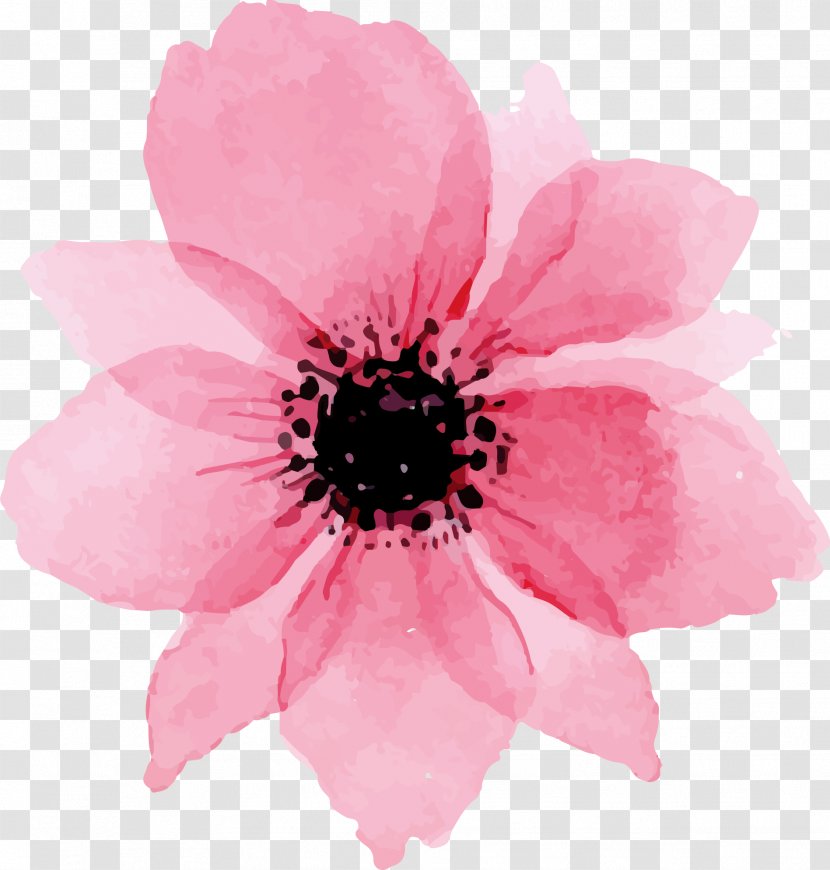 Flower Bouquet Artificial Wedding Clip Art - Pink - Floating Petals Transparent PNG