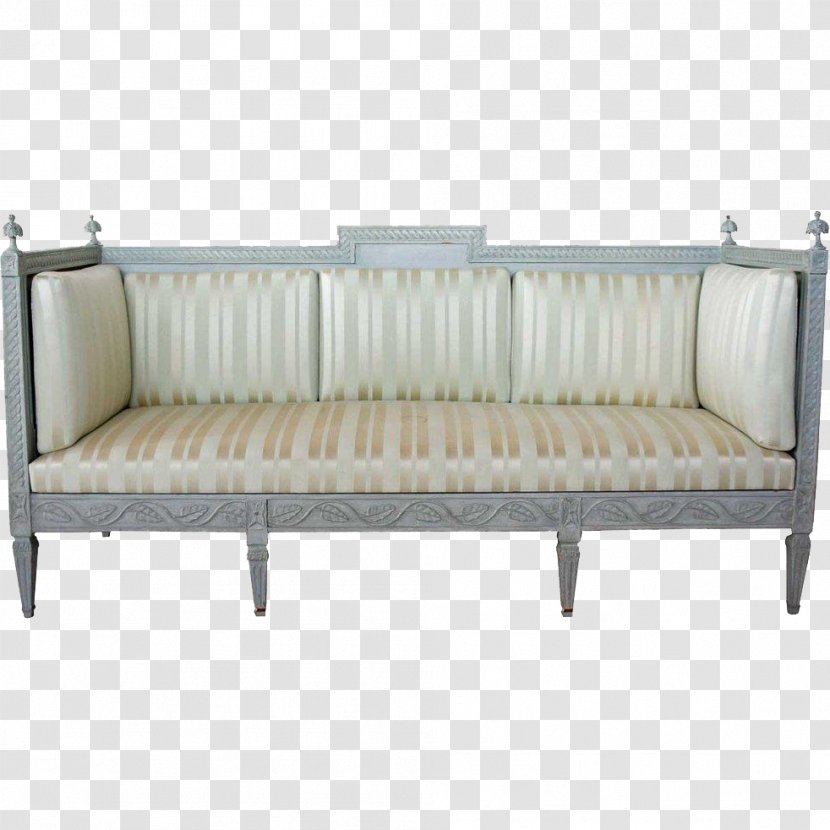 Couch Gustavian Style Design Table Chair - Bed Frame Transparent PNG