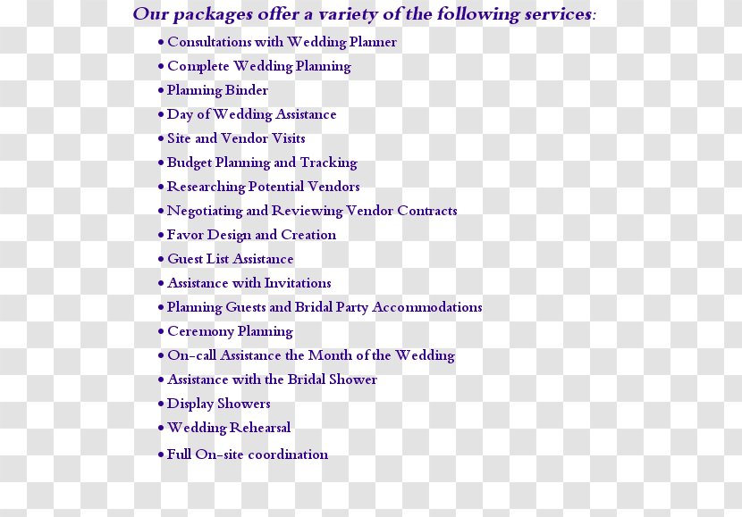 Event Management Wedding Planner Party Service Price - Holiday - Pack Transparent PNG