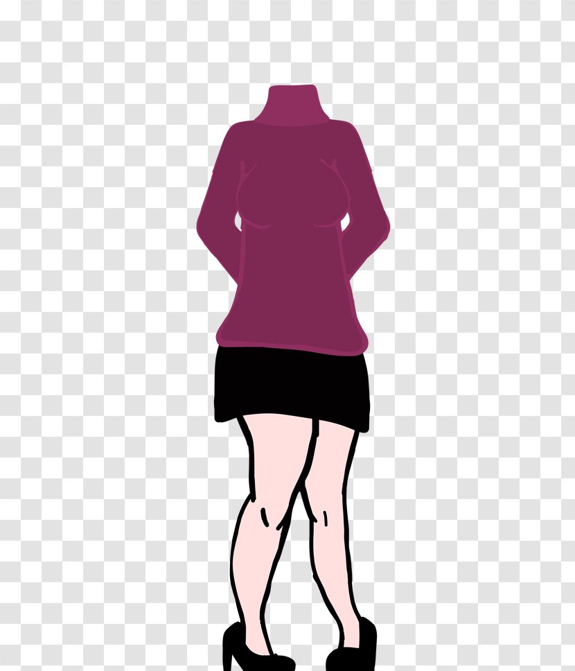Dress Shoulder Sleeve Pink M Outerwear - Cartoon Transparent PNG
