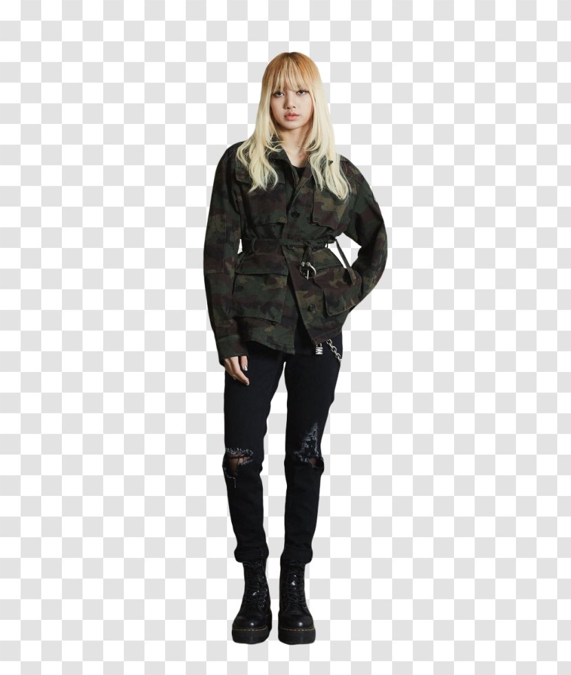 BLACKPINK K-pop BOOMBAYAH As If It's Your Last Overcoat - Trousers - Lisa Transparent PNG
