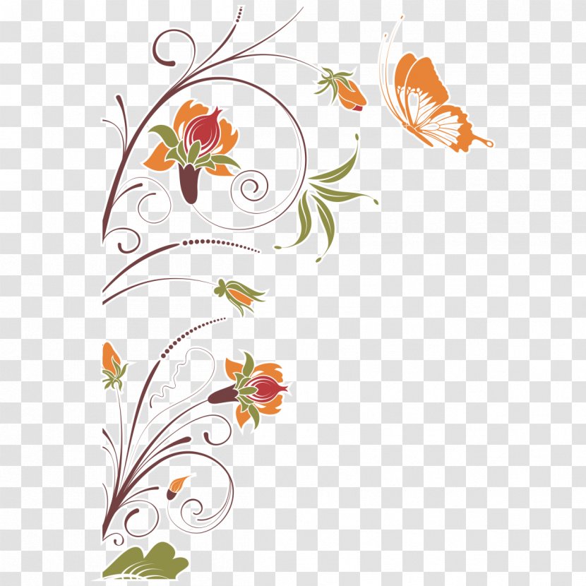 Butterfly Flower Royalty-free - Arabesque - Arabesco Transparent PNG