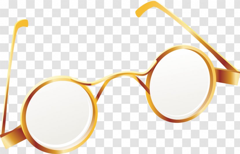 Glasses Icon - Animation - Golden Frame Transparent PNG