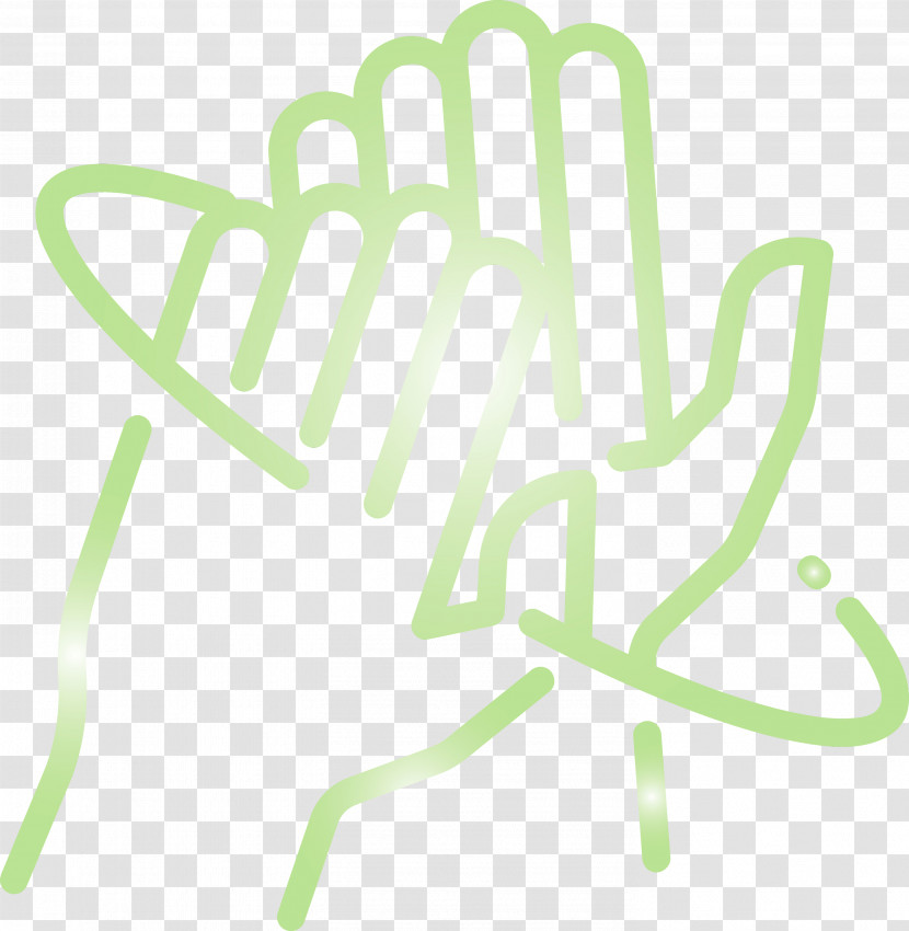 Green Text Line Font Logo Transparent PNG