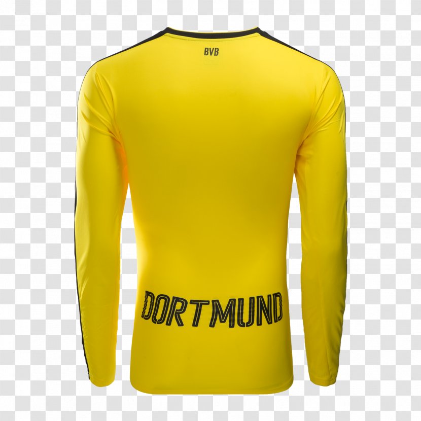 Borussia Dortmund T-shirt Jersey Sleeve - Long-sleeved Transparent PNG