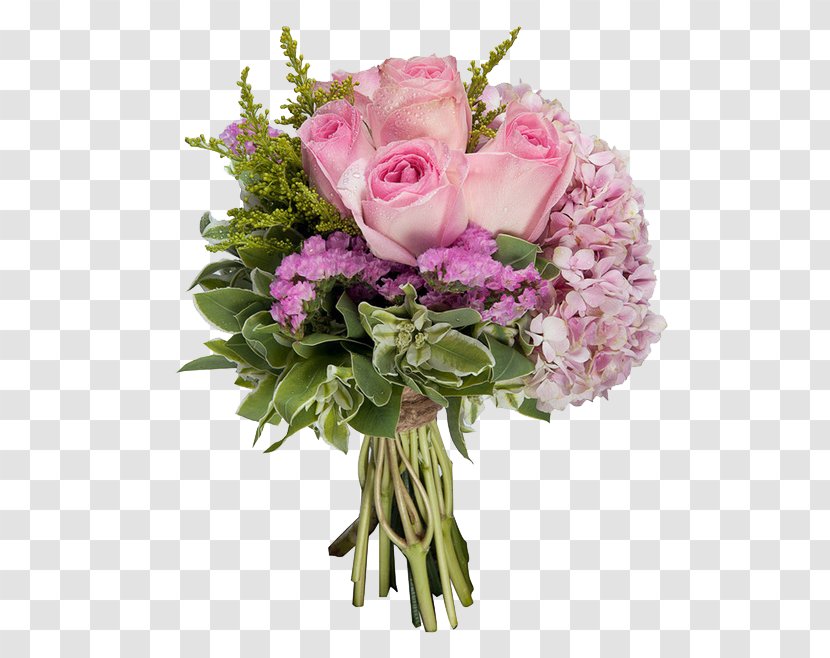 Garden Roses Flower Bouquet Bride Nosegay - Gift - Holding Flowers Transparent PNG