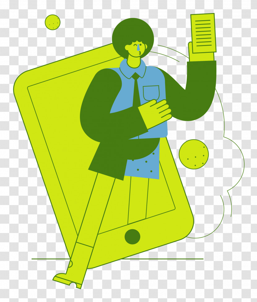 Cartoon Character Green Meter Behavior Transparent PNG