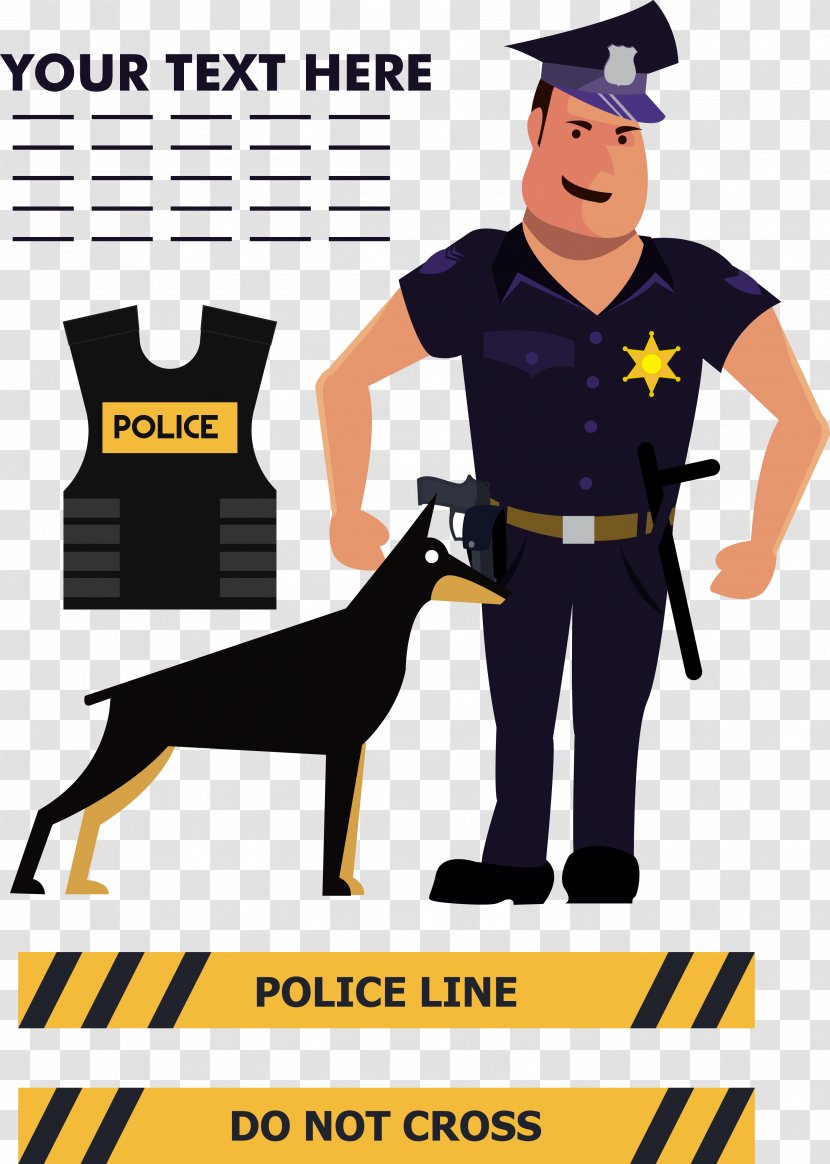 Police Officer Dog Icon - Bulletproof Vest Transparent PNG