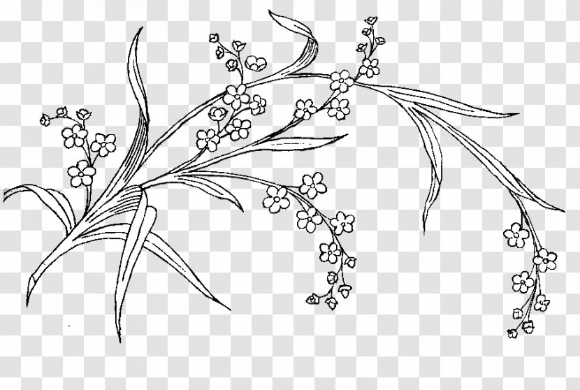 Drawing Floral Design /m/02csf Leaf - Flora - Ramas Transparent PNG