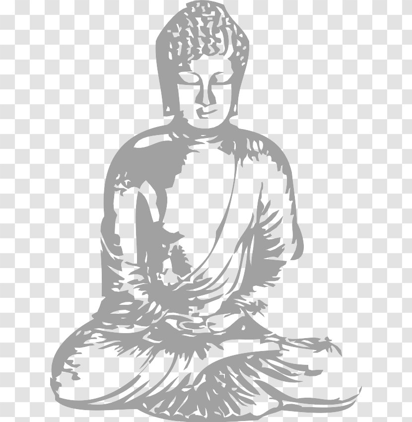 Gautama Buddha Wall Decal Buddhism Sticker - Shoe - Drawing Transparent PNG