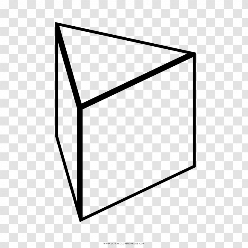 Triangular Prism Triangle Drawing Coloring Book - Structure Transparent PNG