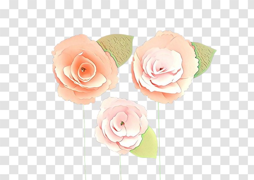 Pink Flower Cartoon - Bouquet Hybrid Tea Rose Transparent PNG