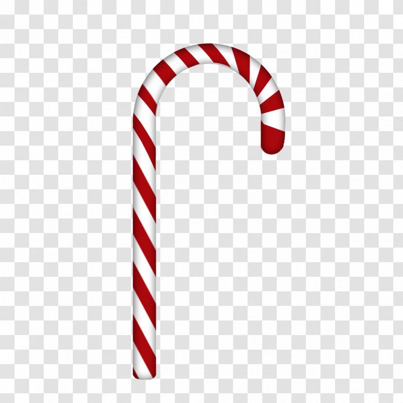 Candy Cane Santa Claus Lollipop Stick Christmas - Ornament Transparent PNG