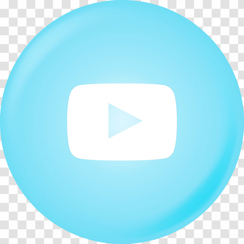 Youtube Logo Icon Watercolor Paint Wet Ink Transparent PNG