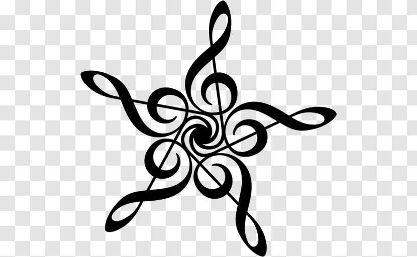 Clef Treble Drawing Clip Art - Silhouette - Musical Note Transparent PNG