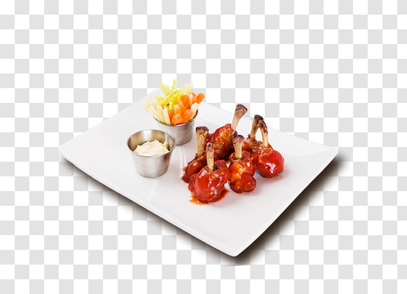 Hors D'oeuvre Buffalo Wing French Fries Garnish Recipe - Tableware - Dishware Transparent PNG