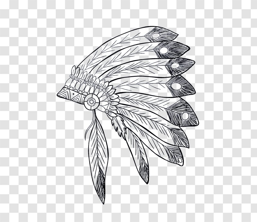 War Bonnet Indigenous Peoples Of The Americas Native Americans In United States Drawing Tribal Chief - Tree - Dreamcatcher Hd Transparent PNG