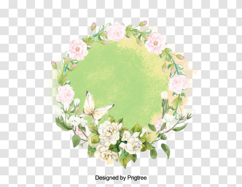 Floral Design Flower Decorative Arts Wreath - Watercolor Painting Transparent PNG