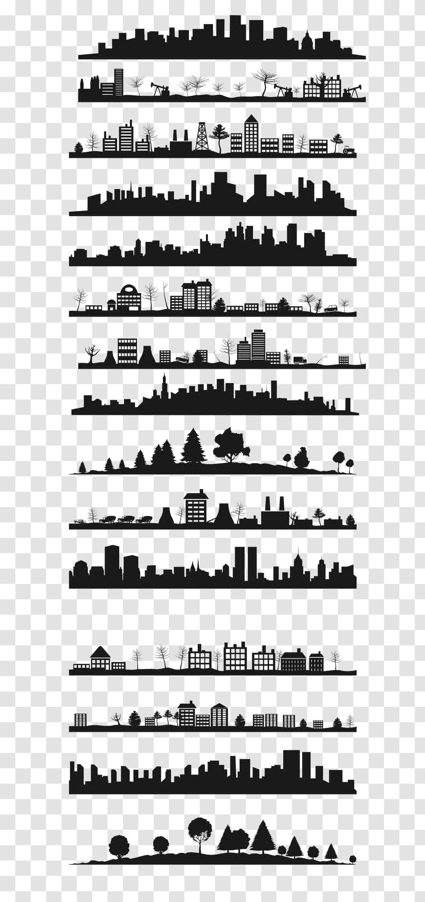 Silhouette Architecture - Heart - City Transparent PNG