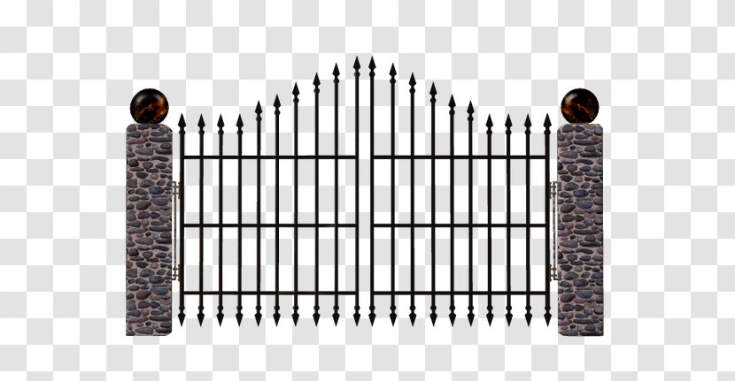 Gate Clip Art - Outdoor Structure - Home Fencing Transparent PNG