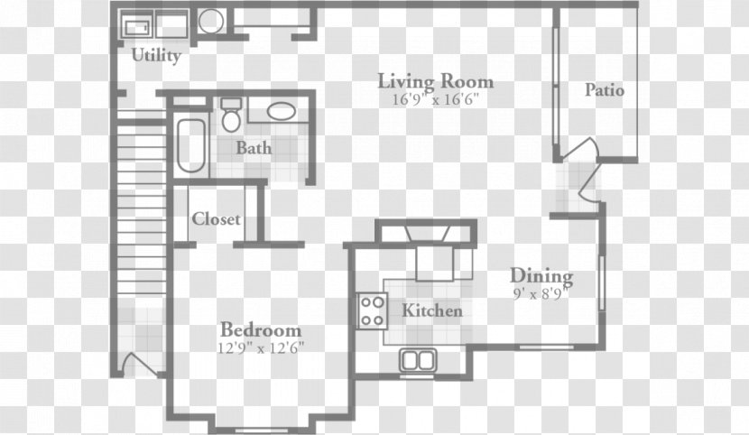 Floor Plan Crowne At Old Carolina Apartment On 10th - Bluffton Transparent PNG