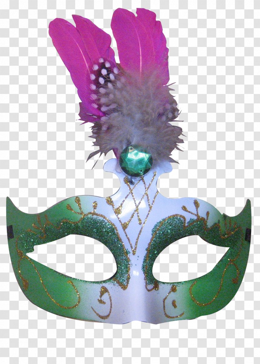 Mask Feather Carnival Disguise Color - Purple - Brazil Transparent PNG