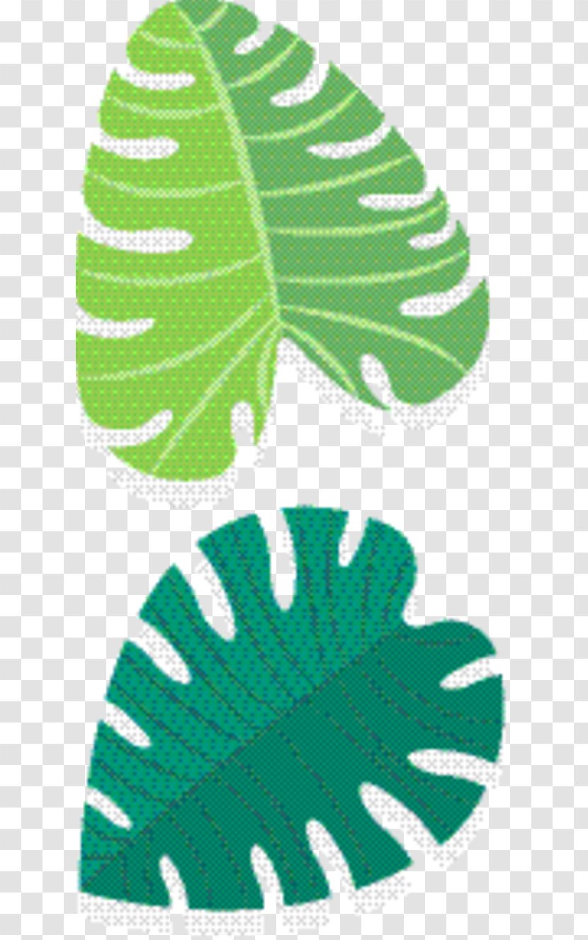 Green Leaf Background - Drawing - Plant Transparent PNG