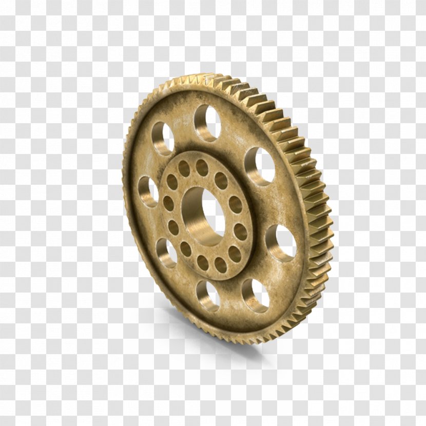 Gear Brass Rotation - Aged Spur Transparent PNG