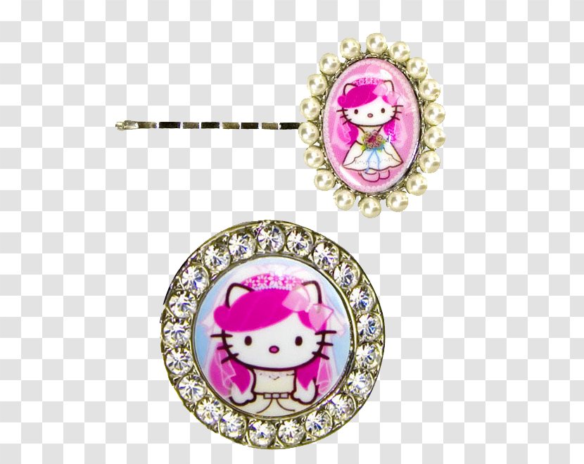 Earring Cat Jewellery Bracelet Fashion Accessory - Pink - Kitty Transparent PNG