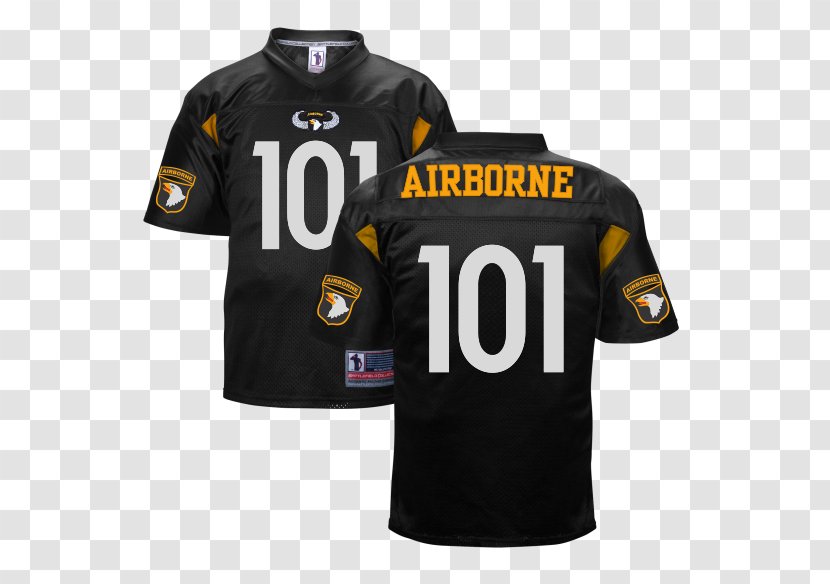 T-shirt Army Black Knights Football 101st Airborne Division Jersey Clothing - Shoulder Sleeve Insignia Transparent PNG