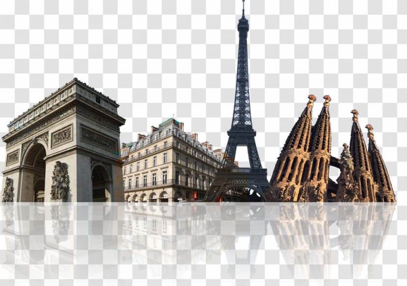 Eiffel Tower Arc De Triomphe Sacrxe9-Cu0153ur, Paris Landmark Transparent PNG