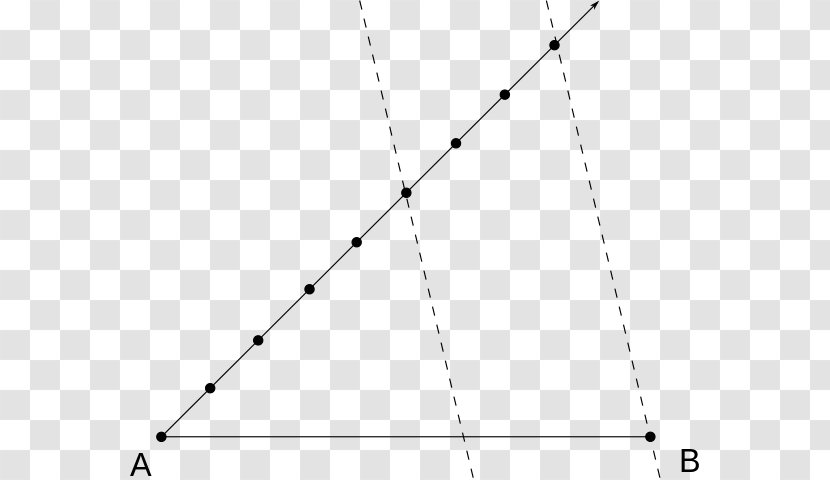 Intercept Theorem Line Segment Triangle Ratio - Diagram - Divide Transparent PNG