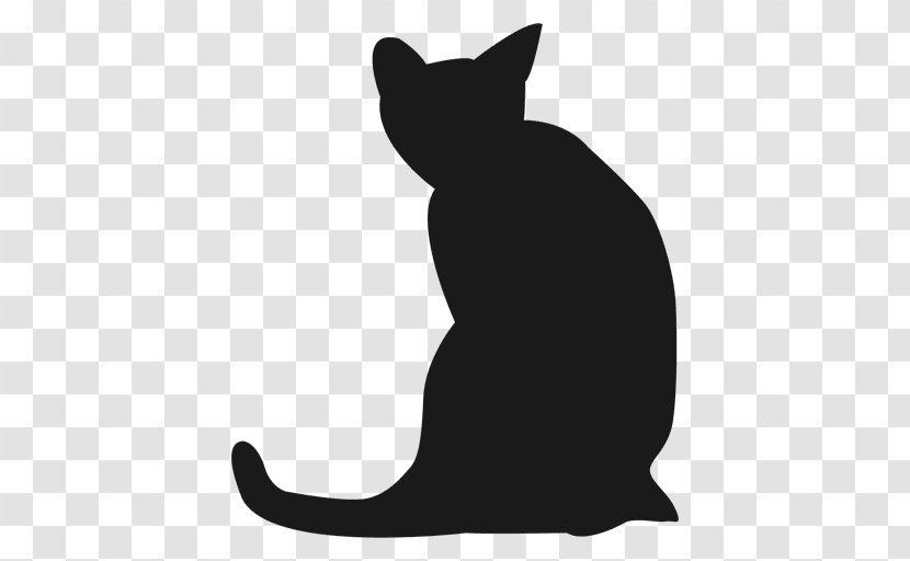 Cat Kitten Silhouette Clip Art - Tabby Transparent PNG
