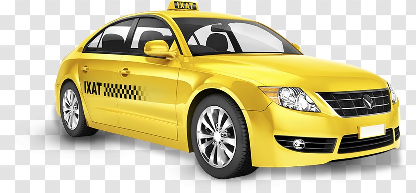 Taxi Car Rental Airport Bus Yellow Cab - Service Transparent PNG