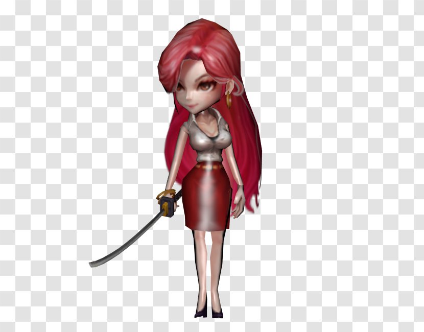 Brown Hair Cartoon Character Doll Transparent PNG