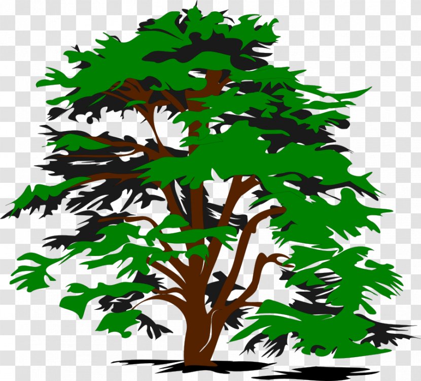 Tree Black And White Clip Art - Royaltyfree - Free Vector Transparent PNG