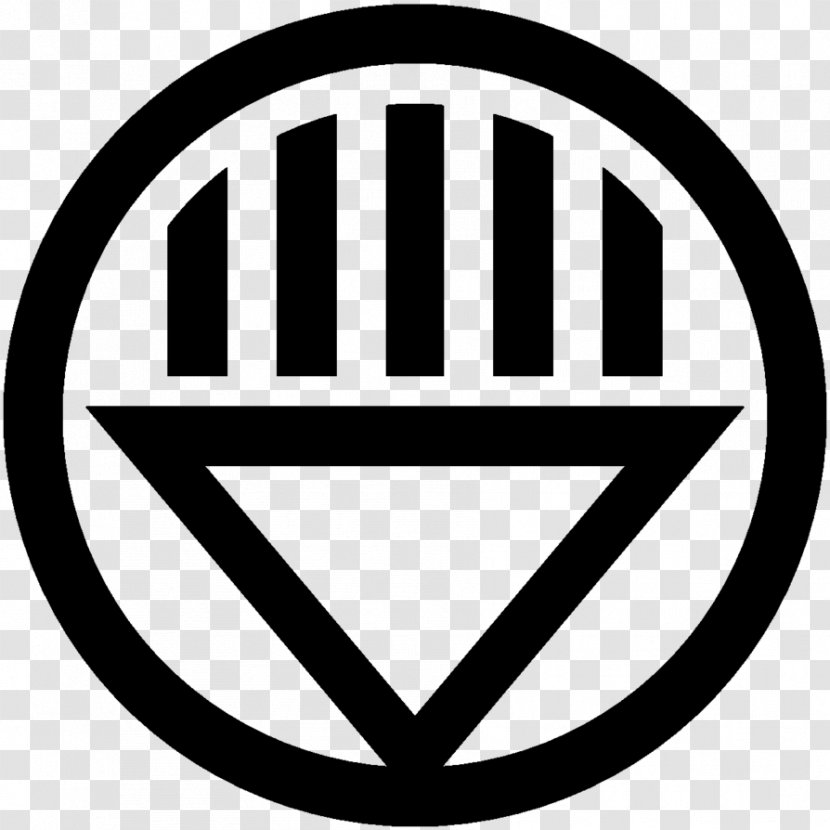 Green Lantern Corps Sinestro Black Logo - Symbol Transparent PNG